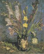 Vincent Van Gogh Vase with Gladioli oil on canvas